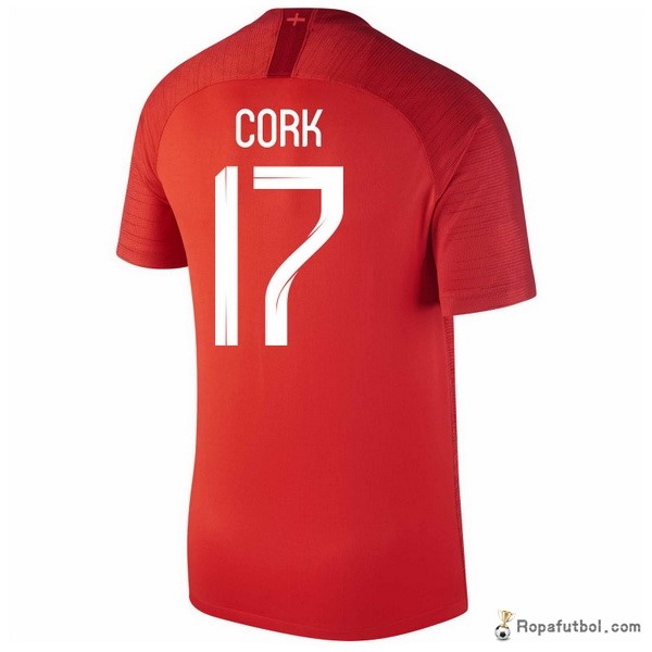 Camiseta Inglaterra Replica Segunda Ropa Cork 2018 Rojo